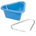 45lt Blue Triangular Corner Feed Manger & Bracket (7122/32)